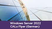Windows Server 2022 CALs Flyer (German)